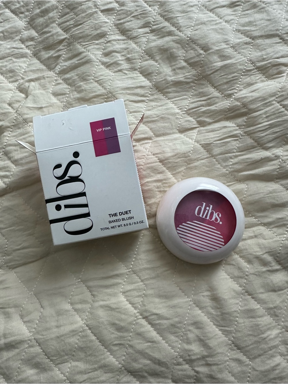 dibs. The Duet Baked Blush — Vip Pink